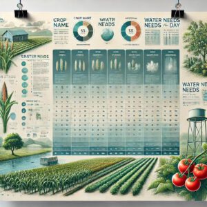 Tabla de Necesidades Hídricas de los Cultivos según Estado Fenológico