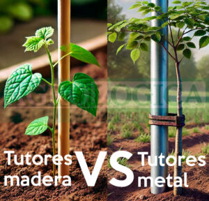 Tutores de Madera vs. Tutores de Metal – ¿Cuál Es Mejor para Tu Jardín?